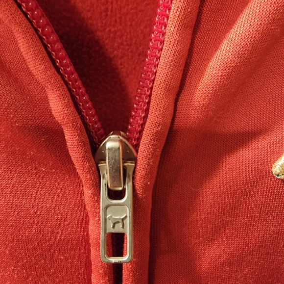 Victoria's Secret PINK Zip Baseball Jacket Size XS Diamondbacks AZ Red/Black - Picture 7 of 11
